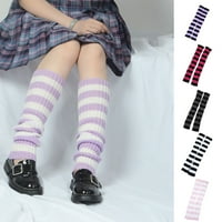 Xyer Socks noga za paru Prekrasne višebojne modne strope za noge za kožu za djevojku bijela ružičasta pruga
