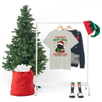 Dragi Djed Mraz, to je bila smiješna majica, košulja Chistmas, Crna mačka Smiješna majica