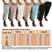 Glookwis Casual Track hlače za žene elastične salonske hlače za salone za elastičnu struku Jogger sa džepovima
