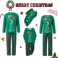 Sretan Božić Porodica koja odgovara pidžami setovi Xmas Tree Ispis vrhovi hlače za odmor za spavanje
