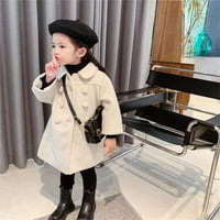 Odjeća za dijete Dječje djece Djevojke dječje dječake Izvrsni kaput Elegantna ovratnica dvostruka jakna