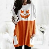 Nadogradite svoju garderobu Himeway Womens Fashion Women Halloween duhovite kostim dugih rukava narandžasti