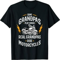 Muški dio djeda igraju Bingo Real Grandpas Ride Majica Motocikli