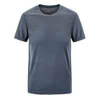 Tkinga modna muška ljetna casual vanjska majica plus veličine Sport Brzi suhe prozračne vrhove - siva