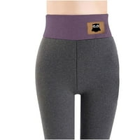 Yanhoo tople pantalone za žene zimske ruke obložene gamaše visokih struka Yoga hlače plišane sherpe odjeću