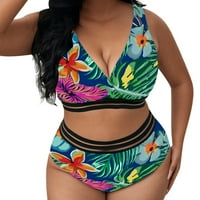 Ženske kupaćim kostimima kupaćim kupaćim kostimima zavoj za zavoj Brsexy bikini set čvrsto set Beachwear Troangle Bikini set kupaćih odijela
