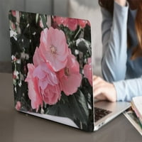 Kaishek plastični tvrdi slučaj kompatibilan. Izdanje MacBook Air S Retina Display Touch ID model: cvijet