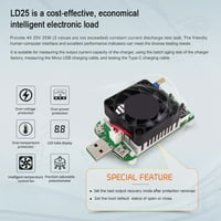 LD USB Inteligentna zaštita Podesivi konstantni strujni elektronički opterećenje otpornosti na pojačalo