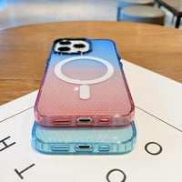 za iPhone 14, [Kompatibilan sa magsafe], gradijentna boja prozirni mekani TPU fleksibilni mobitel navlake