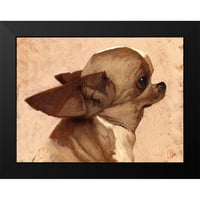 Fluharty, Thomas Crni moderni uokvireni muzej umjetnički print naslovljen - profil-chihuahua