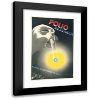 Herbert Bayer Black Moderni uokvireni muzejski umjetnički ispis pod nazivom - Polio Research Svjetlo se počinje zore