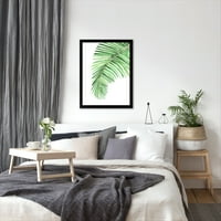 Americanflat palmi list blurrsbyai crni okvir Wall Art