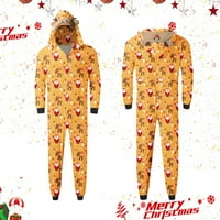 Božićne pidžame za porodične komplete - Xmas Christmas Classic Plaid Elk Print PJS Outfits Home Loungear