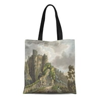 Canvas Tote Bag Fine Carisbrook dvorac iz otoka Wight Calvert Reusable torba za ponovnu upotrebu Trgovinske