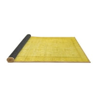 Ahgly Company Indoreni pravokutnik Sažetak žuti prostirke savremene površine, 8 '10'
