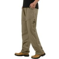 B91XZ znojne hlače za muškarca muške modne casual labave pamučne plus veličine džep čipke udružene hlače