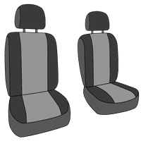 Calrend Prednji kašike Neosupreme pokriva za sjedala za - Jeep Wrangler - JP233-08NN Svijetlo sivi umetnik s crnom oblogom