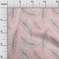 Onuone pamučna svila svjetlo ružičasta tkanina tropskog lišća sa tački šivaćim tkaninom od dvorišnog tiskanog diiy odeće šivane zalihe širine