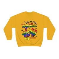 ObiteljskoPop LLC Bolje zajedno LGBT par majica, retro valentinska majica, LGBT poklon, smiješna majica