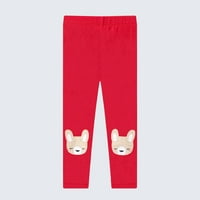 Dječje dječje dječake djevojke hlače crtani tisak crvene casual joge gamaše hlače veličine 5t; 4-5y