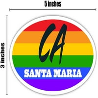 Santa Maria Ca California Santa Barbara County Rainbow Pride Zastava Stripes Pride Zastava Euro Euro