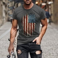 Suncoda Muške grafičke majice 4. srpnja Košulja kratkih rukava Crew Crt Patriotske košulje za muškarce