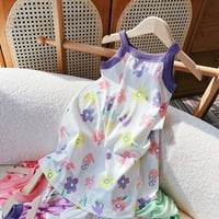 Rovga casual haljine za djevojčice djeca daisy kliznu haljinu cvjetna plaža haljina noćna servisna odjeća