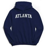 Atlanta grafički mornarički mornarički pulover muški pamuk