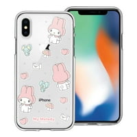 iPhone XS MA Case Sanrio Cute Clear Clear Soft Jelly Cover - blokirajte moju melodiju