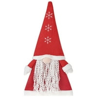 Thaisus lica za lutke božićne stablo topkeri za snježne pahulje uzorak plišani lukovni kip dekor trpezarijski