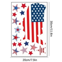 SKPABO Dan nezavisnosti Naljepnica Elektrostatička naljepnica prozora Američka zastava Staklena vrata