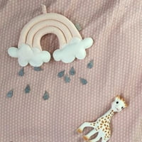 Tureclos Newborn oblak Rainbow Raindrop zidne igračke za bebe posteljina za dječji krevetić viseći igračka