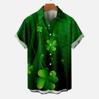 Košulje za muškarce Clearence St. Patrickov dan majica Print sa džepom Bluzom kratkih rukava