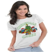 Smurfs Holiday Božić Cheer Ženska majica Dame Tee Brisco Marke L