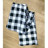 Wozhidaose Business Leasual Outfits za žene Ženske casual pantalone karirane ispisane padžame hlače