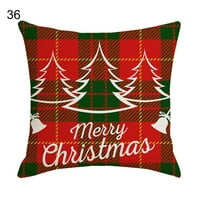 Cheer US Božićni jastuk pokriva božićni škotski tartan plaćeni ukrasni jastuci Farmhouse bacaju jastučnicu