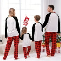 Yueulianxi Božićna porodica Pajamas roditelj djece dame majke habanje roditeljskog djeteta toplo božićno