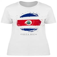 Zastava države Kostarika Krug Majica Žene -Image by Shutterstock, Ženska velika