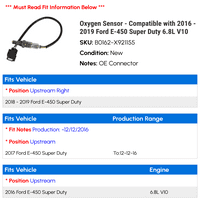 Senzor kisika - kompatibilan sa - Ford e-super dužnost 6.8L V