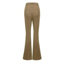 Gatrrgyp ženske hlače, kvalitetne gamaše visoke struke za žene, ženske casual pantalone-dno su čvrste