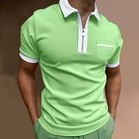 FOPP prodavač muški ljetni džepni panel lapel majica Muški patentni košulja Slim Fit Ležerne prilike