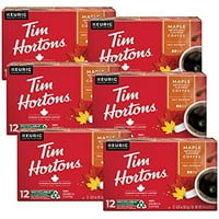 Tim Hortons Javorokratna kafa, jednokrevetna K-CUP mahuna kompatibilna sa Keurig pivarama, 72ct K-čaše, crveno, brojanje