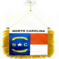 Sjeverna Karolina Mini banner zastava Odlična za automobilsku i home prozoru