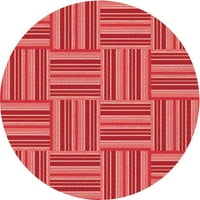 Ahgly Company Centra za unutarnji kvadrat crveni tepih crvene površine, 5 'kvadrat
