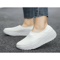 Colisha ženske čarape za tenisice za tenisice platforme klino hoda cipele ženske prozračne ležerne cipele na natikalima bijela 6,5
