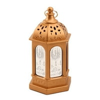 Ramadan Mubarak lampion Lanternu bateriju LED vodootporna vintage svjetlost za tablicu unutarnji crni