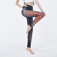 Trendne hlače za čišćenje Kiplyki za žene digitalno tiskovina fitness breskve HIP joge hlače