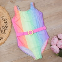 TODDLER Baby Girls Ljetni kupaći kostimi bez rukava s rukavima s dva dijela plaža Bikini za - ljetni