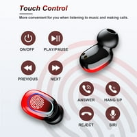 Bluetooth uši bežični uši dodirnu kontrolu bežične slušalice sa HIFi stereo zvukom, smanjenjem buke,