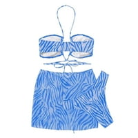 Binmer Women Ljetni kupaći kostim Split kupaći kostim seksi kravata Halter BACKLEX kristalni seksi THONG